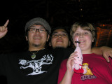 Yoshio, Ono and Brendon, who had to have a plushie toy of the Tokyo Tower mascot, ha ha.