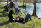 On the park of lake Eola.Orlando