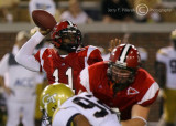 Jacksonville State QB Perrilloux sets to throw from the pocket