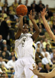 Jackets G Foreman puts up a running jumper from the left side of the lane