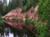 Nelku rock at Salaca river