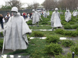 Korean War memorial in National Mall