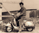 The scooter of his friend Marcel.