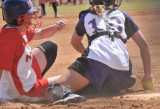 AshleyL Wins the Collision at the Plate