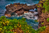 Rock formation, Wainapanapa State Park, Maui, Hawaii