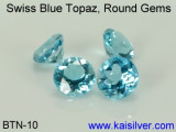 Blue Topaz, Loose Gemstones Swiss Blue Topaz