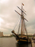 USS Constelation in Baltimore Harbor