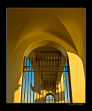 Burrard Bridge Arches - Vancouver.  Another view through the wrought iron towards the other bridge arches.