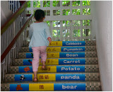 School stairs.