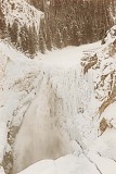 Grand Canyons waterfall mostly in ice