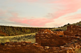 Sunset over some Wupatki Ruins