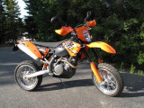 530EXC-R with Motard Wheels