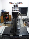KTM 250XCF w/Street Tire for Dyno Runs