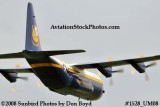 USMC Blue Angels Fat Albert C-130T #164763 at the Great Tennessee Air Show practice show at Smyrna aviation stock photo #1528