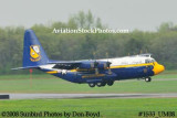 USMC Blue Angels Fat Albert C-130T #164763 at the Great Tennessee Air Show practice show at Smyrna aviation stock photo #1533