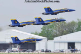 The Blue Angels taking off at the 2008 Great Tennessee Air Show practice show at Smyrna aviation stock photo #1539