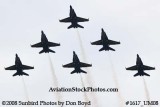 The Blue Angels at the 2008 Great Tennessee Air Show practice show at Smyrna aviation stock photo #1617