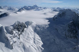 Geryon (R), Monarch Icefield, & Mt Monarch, View SE <br> (MonarchIF021808-_169.jpg)