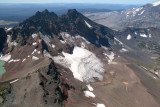Broken Top:  Bend Glacier Main Segment, View SW <br> (BrokenTop082807-_033.jpg)