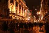 Crowds heading for the new years eve celebration, Lisbon