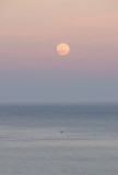 Full moon over Aegean Sea