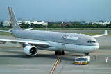 Asiana A-330-300 being pushed back at TPE, Aug 2008