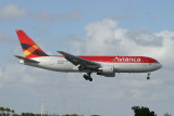 Avianca 767-200 approaching MIA RWY 9