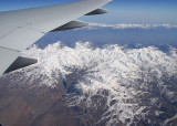 Snow covered mountains in Iran, enroute Dubai to JFK