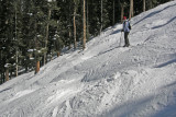 In the steep and deep bumps at Keystone, Colorado