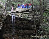 Tourist on top of Ash Cave