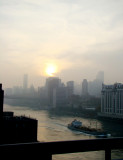 Foggy Sun in New York City