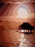 Sunset in Moorea