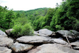 Boone Fork Creek Had to climb up to rocks to get to the Falls