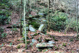 (No. 4) Next old home On Basin Creek I came cross, The Old Chimney are all most gone 