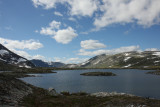 Trekking in Børgefjell National Park in Norway
