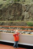 August 2008 - Kyler on an open-air car on the Royal Gorge Railroad