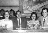 1940s - Myrtle, Jack High, Suzanne Dobbs and Jerry at Kitty Davis Airliner, a night club in the sky, Miami Beach