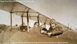 Late 1910's - a flight student and flight instructor Joseph George Carpenter in a Curtiss JN-4B Jenny at Curtiss Field