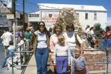 1985 - Karen(Brendas good friend), Karen C., Karen D., Brenda Reiter and her son Justin at the Pony Express Centennial Monument