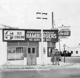 1940s - Harold and Dorothy Hubbard in front of Hubbards Kubbard on Hialeah Drive