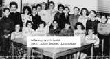 1963 - closeup of the DuPuis Elementary Library Assistants