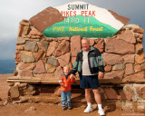 July 2009 - Kyler with his grandpa Don Boyd on top of Pikes Peak, Colorado