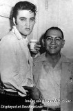 1956 - Elvis Presley with Manny, security guard, at the Olympia Theatre in Miami