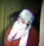 Charlis father in his Santa suit in the 1950s