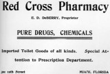 1900s - Red Cross Pharmacy advertisement