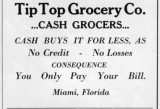1910s - Tip Top Grocery Co. advertisement