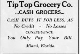 1910s - Tip Top Grocery Co. advertisement