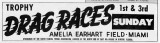 1959 - Advertisement for the Drag Races at Amelia Earhart Field