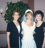 1997 - Helene Hart, Stacy Andrews, and Fran Young at Stacys wedding