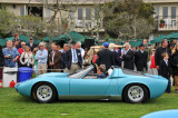 1968 Lamborghini Miura Bertone Roadster, with retired Lamborghini test driver Valentino Balboni driving